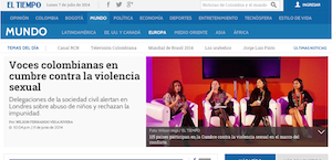 Voces colombianas en cumbre contra la violencia sexual (El Tiempo)